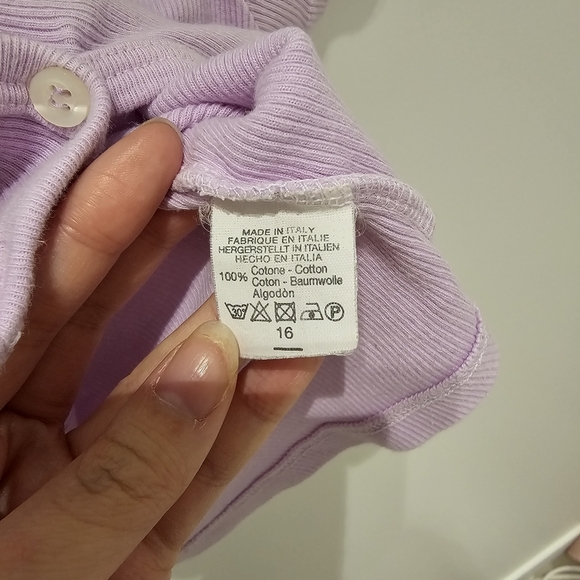 Brandy Melville Nelly Top in Lilac 100% cotton - Picture 2 of 4